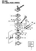 Page B Diagram and Parts List for TBC57  Weed Eater Trimmer